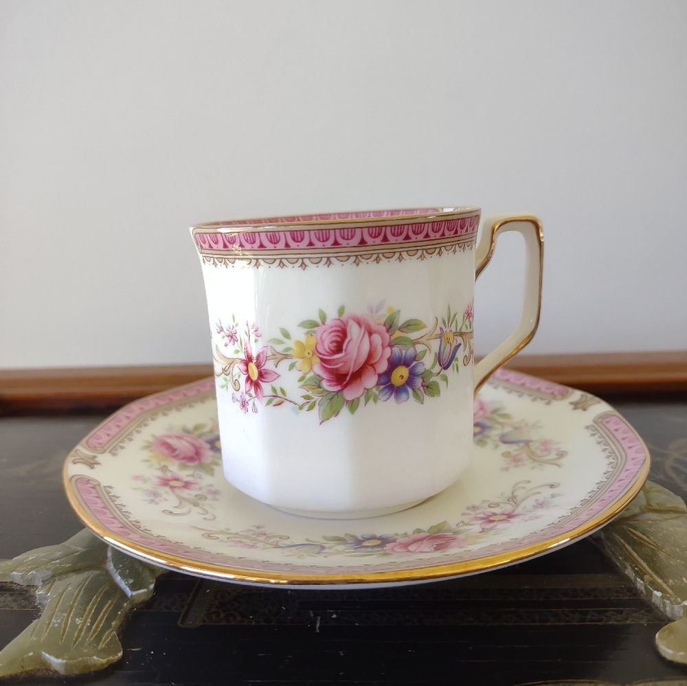 Queens Fine Bone China Cup and Saucer